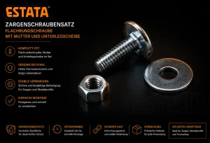 Zargenschraubensatz M8 für UA Profile und Metalltürzargen